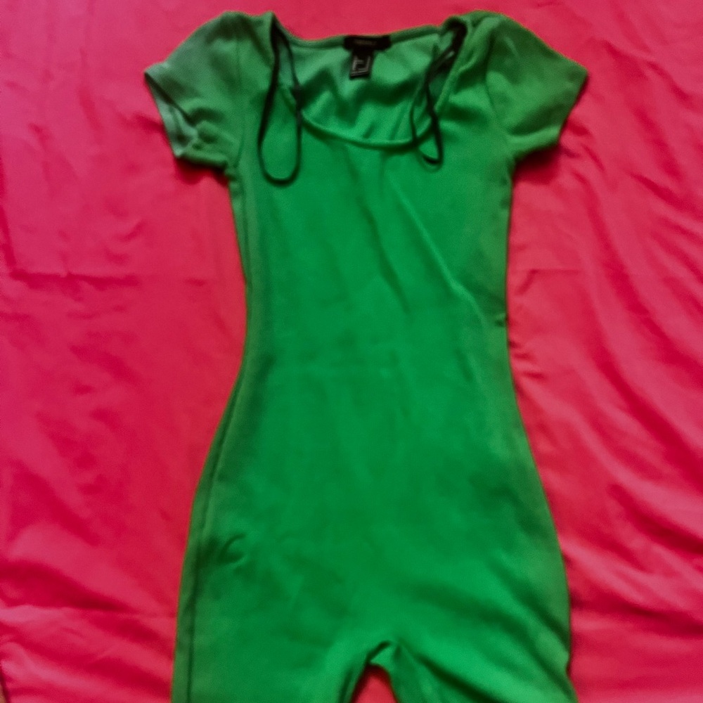 Green jumpsuit very gently worn